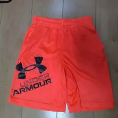 UNDER ARMOUR 蛍光オレンジ ハーフパンツ YMD　140