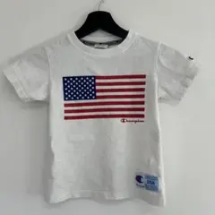 Champion アメリカ国旗 Tシャツ　130