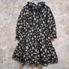 ベビーピンクハウス ワンピース　ティアード　リボン　フリル　レース　薔薇　L