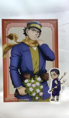 ゴールデンカムイ karendo 月島軍曹 特典ステッカー 杉本佐一 特典カード