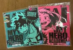 ヒロアカ 緑谷出久（デク）&麗日お茶子 ハンドタオル 2種セット