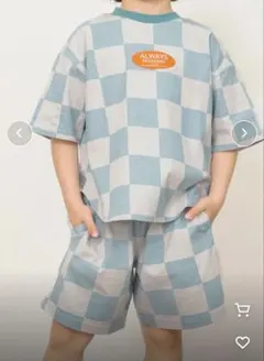 BREEZE Web限定　チェック柄 セットアップ サイズ90cm