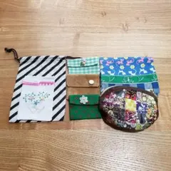 カラフル　巾着袋　ポーチ　セット