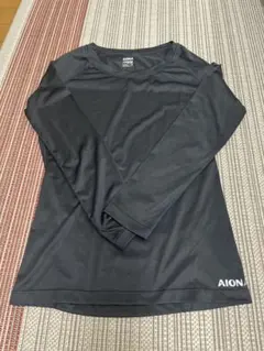 【匿名発送】AIONA 黒 長袖 インナーウェア　Mサイズ