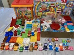 アンパンマンブロックラボ　くるくるゆうえんち&たのしい公園&人形17体