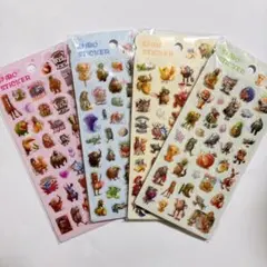 イタリアンブレインロット　ぷくぷく　4枚 3Dシール キャラクター ご褒美シール