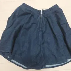 【美品】ZARA BASIC デニム フレアスカート XSサイズのサムネイル