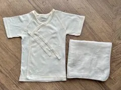 プリスティン50-60新生児オーガニックコットン 肌着てぬぐい PRISTINE