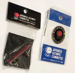 JOC オリンピック委員会　公式ライセンス　ピンバッジ　2種類