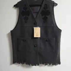 nikoand…☆ フリンジ刺繍ニットベスト