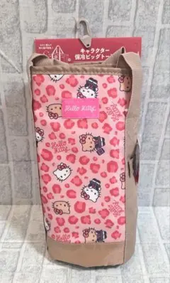 新品未使用　キティ 保冷トートエコバッグ　ヒョウ柄　ピンク　しまむら