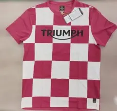TRIUMPH トライアンフ Tシャツ チェッカー柄 Mサイズのサムネイル