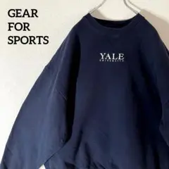 YALE イエール大学　スウェットトレナー　XXL 紺ネイビー　古着　ゆるたぼのサムネイル