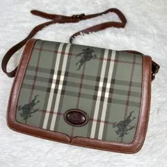 バーバリー ショルダーバッグ ノバチェック シャドーホース ヴィンテージ