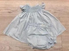 Amaia kids 6m スモッキング刺繍入りベビーセットアップ