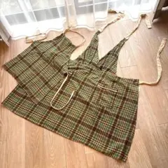 2枚セット 親子おそろい　エプロン　スタジオクリップ