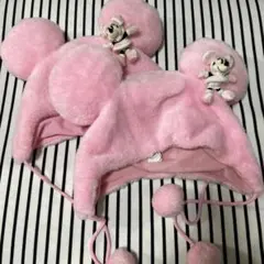ミニーファンキャップ ミニーぬいぐるみ付き 2個セット