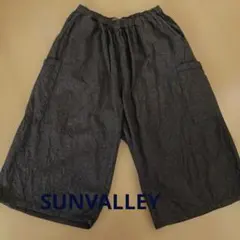 ガウチョパンツ リネン