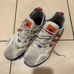 adidas スニーカー ホワイト/オレンジ/ブルー