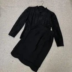 SOIRBENIR レディース　９号　喪服　レースジャケット　セットアップ