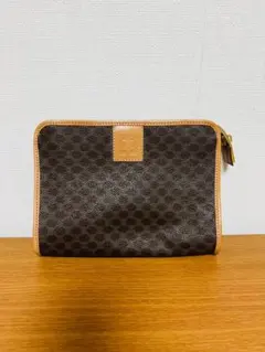 【ME0904】CELINE セリーヌ マカダム レザークラッチバッグ