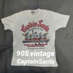 90s キャプテンサンタ 白Tシャツ USA古着 Mのサムネイル