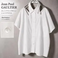 Jean Paul GAULTIER 半袖カットアウトデザイン シャツブラウスのサムネイル