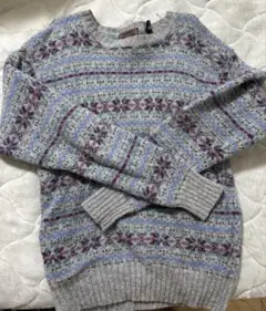 【最終値下げ】フェアアイル柄セーター 古着 セーター ニット 90s