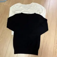 INGNIとAZULVネックニット セーター 2色セット