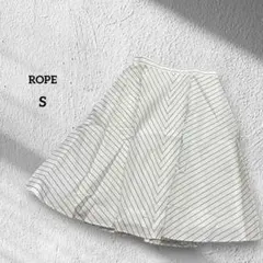 ロペ　ROPE フレアスカート　ストライプ　S カジュアルのサムネイル