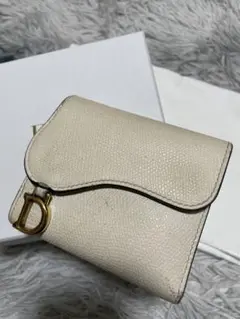 Christian Dior ホワイト 三つ折り財布