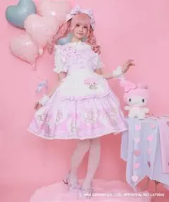 Chalmiere マイスウィートピアノ ジャンスカ エプロン 頭物 セット
