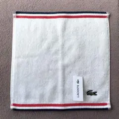 LACOSTE ラコステ ☆タオルハンカチ　内野 トリコロールボーダー