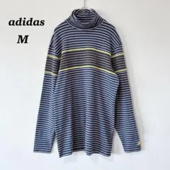 adidasアディダス　ロンT ハイネック　カットソー　インナー　スポーツ　M