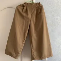 ikka ワイドパンツ ベージュ ウエストゴム140のサムネイル
