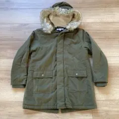 GLOBAL WORK XXL オリーブグリーン モッズコート