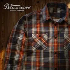 『極上配色』Deluxeware(デラックスウエア)ヘビーフランネルシャツ