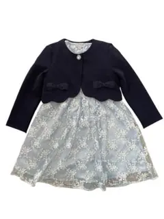 anyFAM 花柄刺繍 フォーマルドレス セット 120cm ボレロ ワンピース