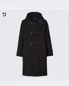 UNIQLO+J 21AW ウールオーバーサイズダッフルコート ブラック