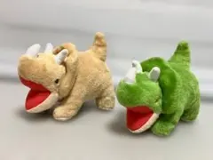 恐竜時代 トリケラトプス ぬいぐるみ 2体セット