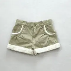 COMME CA ISM ベージュショートパンツ 90