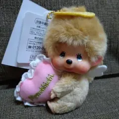 モンチッチ ラブハッピーエンジェル　顔でかSS キーチェーン＆缶バッジセット2点