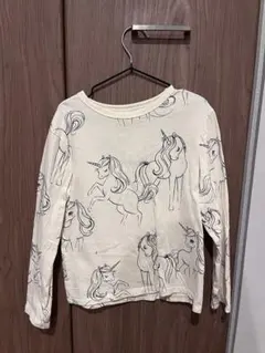 H&M ユニコーン柄 長袖カットソー 122/128
