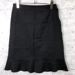 00s EMPORIO ARMANI 古着 ピンストライプ フリル切替スカートのサムネイル