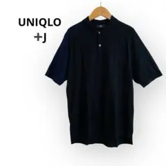 ユニクロ ＋J★シルクコットンニットポロシャツ 半袖　メンズ　ジル・サンダー　М