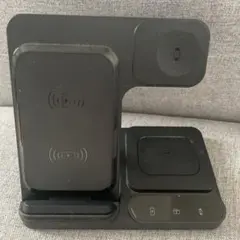 ワイヤレス充電器 3 in 1折り畳み式 スタンド 置くだけ