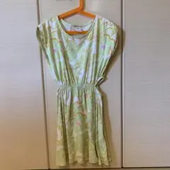 ZARA ノースリーブ ワンピース 花柄