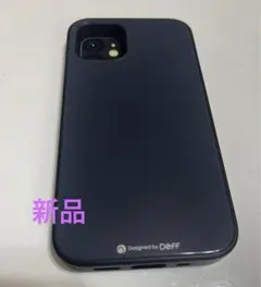 iPhone12 mini スマホケース　ガラス　耐衝撃　シンプル　無地　ブルー