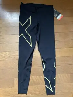 2XU MCS ランニングタイツ レディースSSブラック/ゴールド