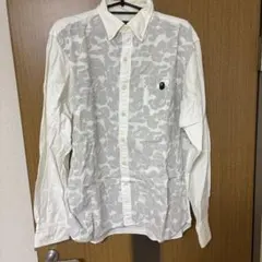 Mr. BATHING APE ミスターベイシングエイプ　Yシャツ　シャツ　白 Mr. BATHING APE ミスターベイシングエイプ Yシャツ シャツ 白 - メルカリ